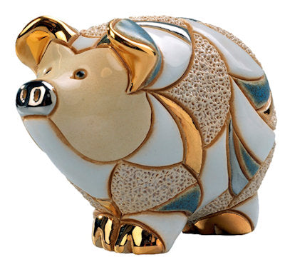 De Rosa Striped Pig Figurine