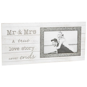 Sentiment Wedding Photo Frame 6X4" -  Mr & Mrs