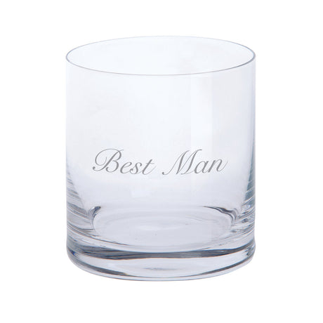 Dartington Crystal Tumbler Glass: Best Man