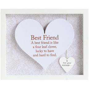 heart in frame, best friend