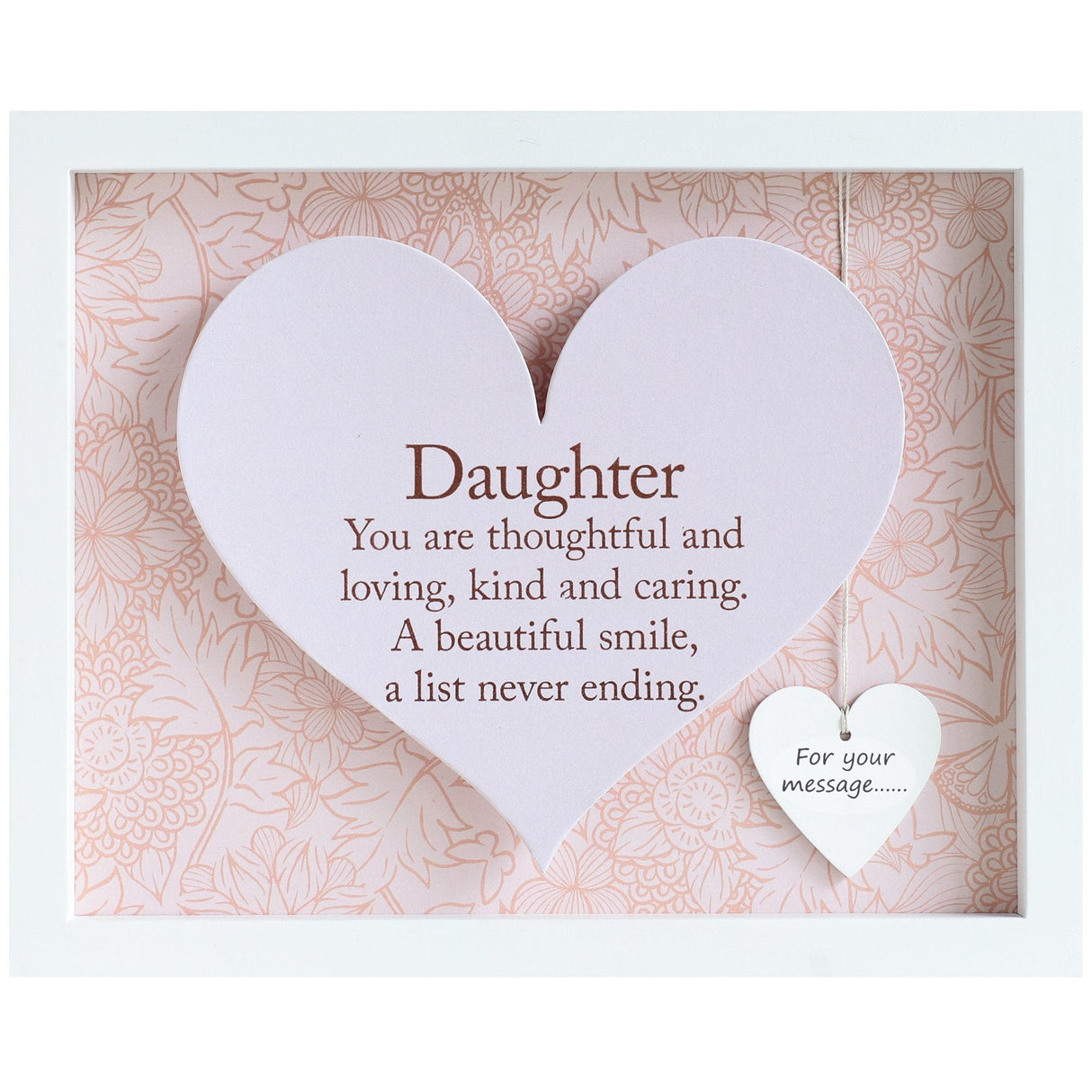 Said with Sentiment Heart in Frame - Daughter