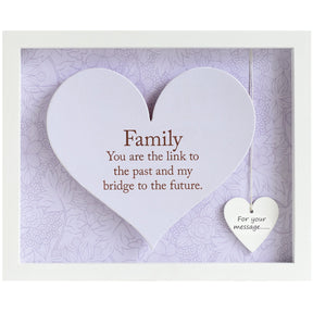 heart in frame, family