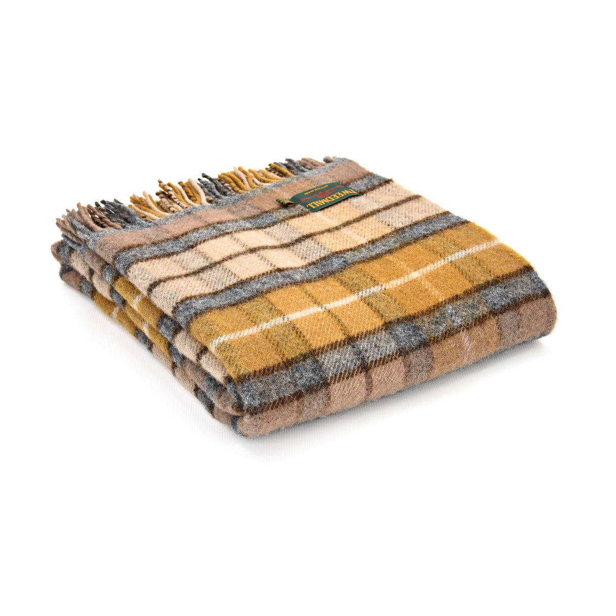 Tweedmill Traditional Tartan Travel Rug - Natural Buchanan