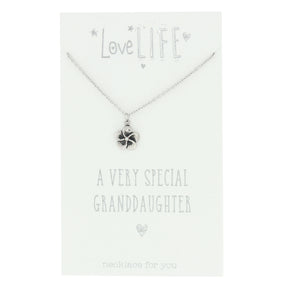 Celebrations Love Life Sentiment Necklace - Granddaughter
