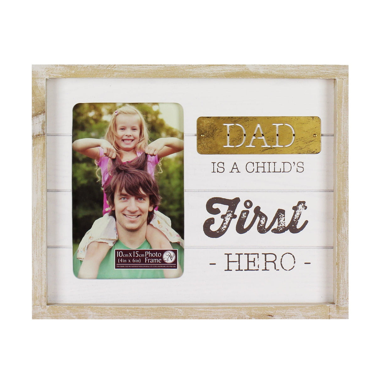 New View Photo Frame - Dad is a Child`s First Hero