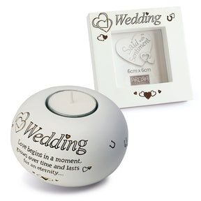 candle holder and frame, wedding design