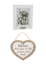 Mum Gift Set: Photo Frame with Hanging Plaque