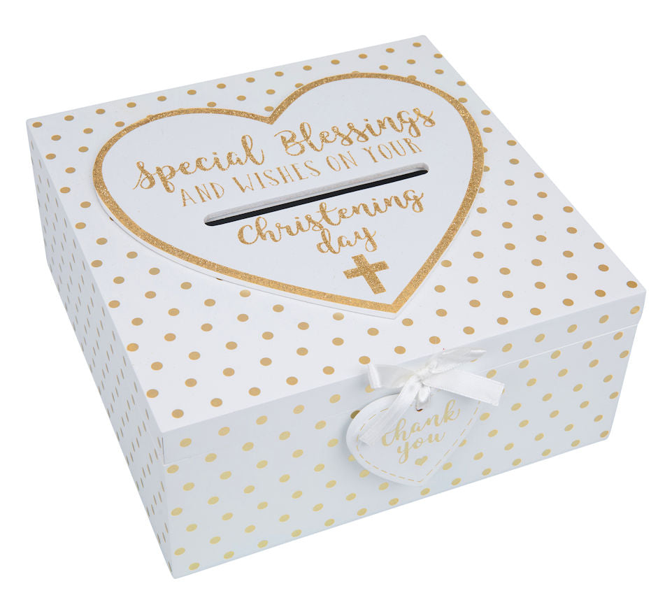 Christening Keepsake Box - Special Blessings & Wishes