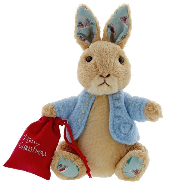 Gund Beatrix Potter Peter Rabbit Christmas Soft Toy (Small)