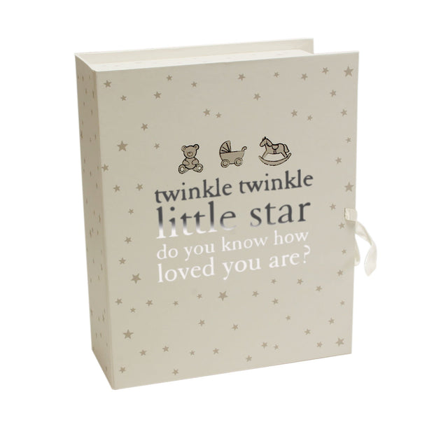 Bambino Little Stars Baby Keepsake Box - Twinkle Twinkle - Crusader Gifts