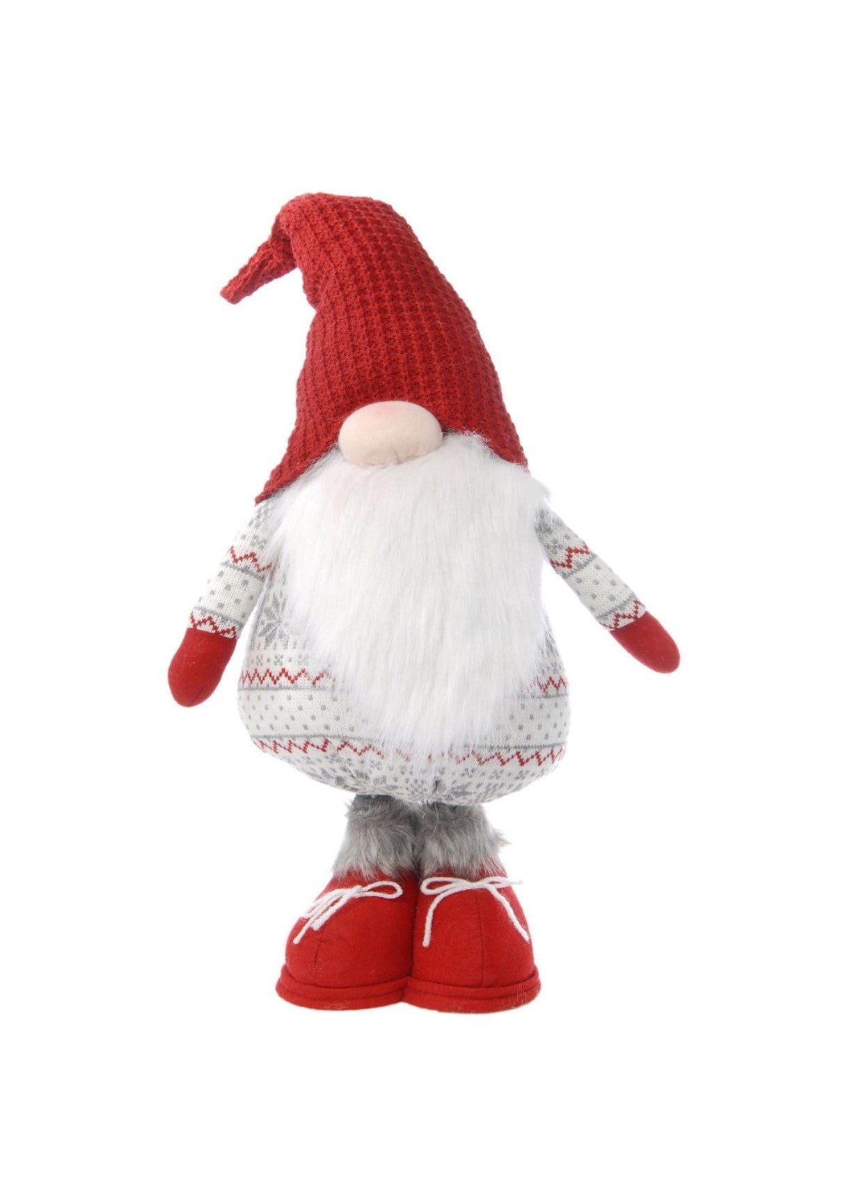 Christmas Decoration - Gonk Nordic Pattern with Red Shoes (Large)