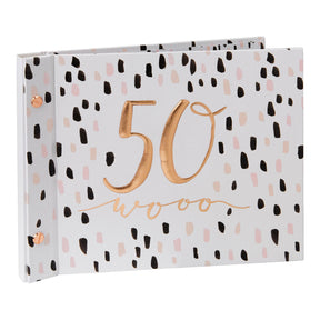 Hotchpotch Luxe Birthday Photo Album & Guest Book - 50 (Female)