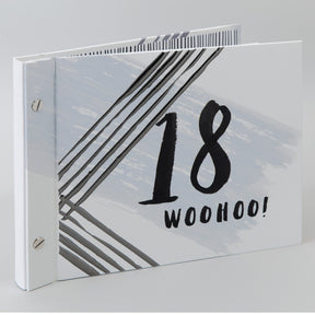 Hotchpotch Luxe Birthday Photo Album & Guest Book - 18 (Male)