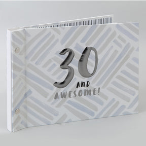  Hotchpotch Luxe Birthday Photo Album & Guest Book - 30 (Male)