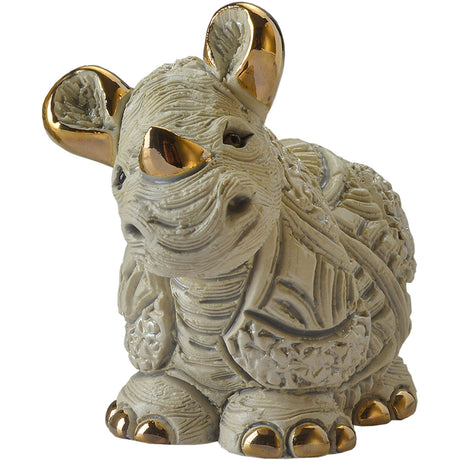 De Rosa Baby White Rhino Figurine