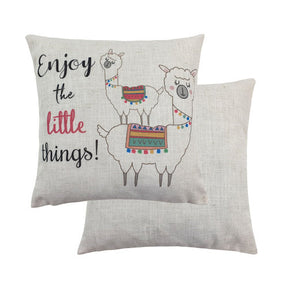 Evans Lichfield Fantasy Collection Cushion Cover: Alpaca Enjoy 17x17"