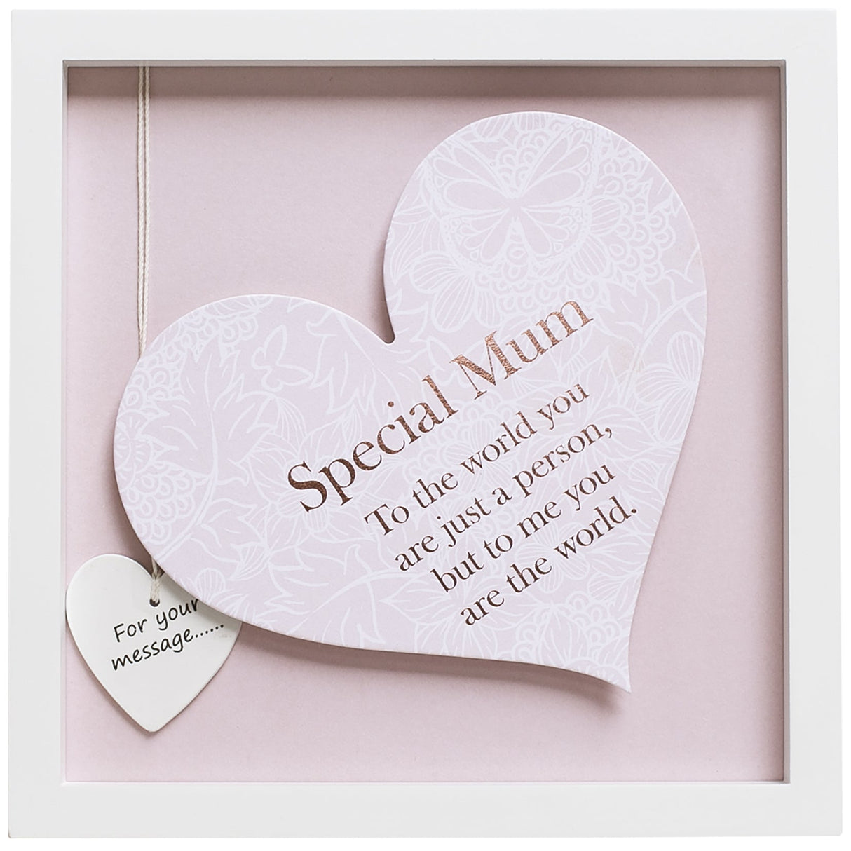 Said with Sentiment Heart in Frame - Special Mum