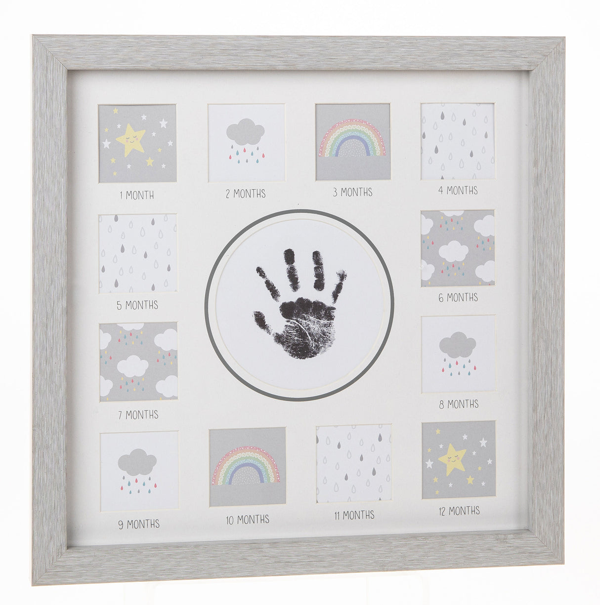 Baby First Year Handprint & Photo Collage Frame