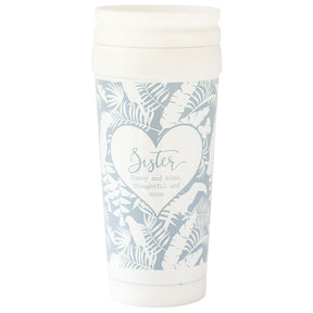 said with sentiment travel mug sister design