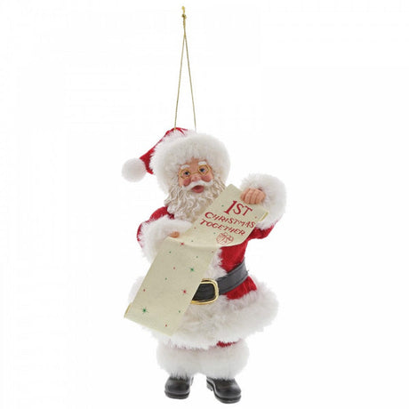 Possible Dreams Santa Hanging Ornament - 1st Christmas Together