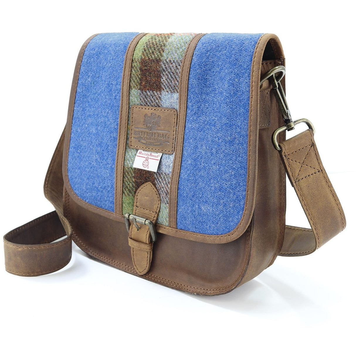 Harris Tweed Saddle Bag: Twin Colour