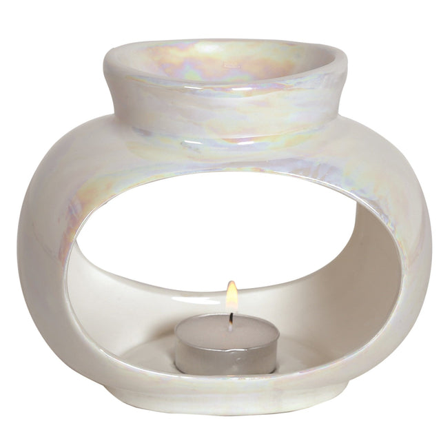 Aroma Oval Lustre Wax Melt Burner 