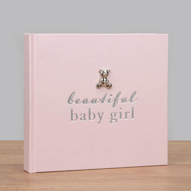 Bambino Photo Album Holds 50 4" x 6" Prints - Beautiful Baby Girl - Crusader Gifts