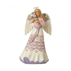 heartwood creek angel a bouquet of love for mum angel with flowers figurine