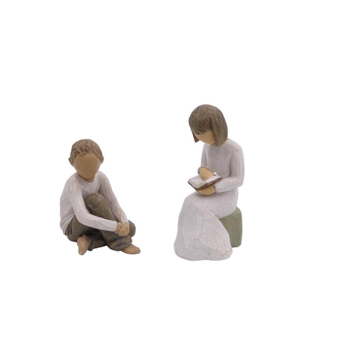 Willow Tree Figurines Set Siblings - Sister with Brother Option 4 -