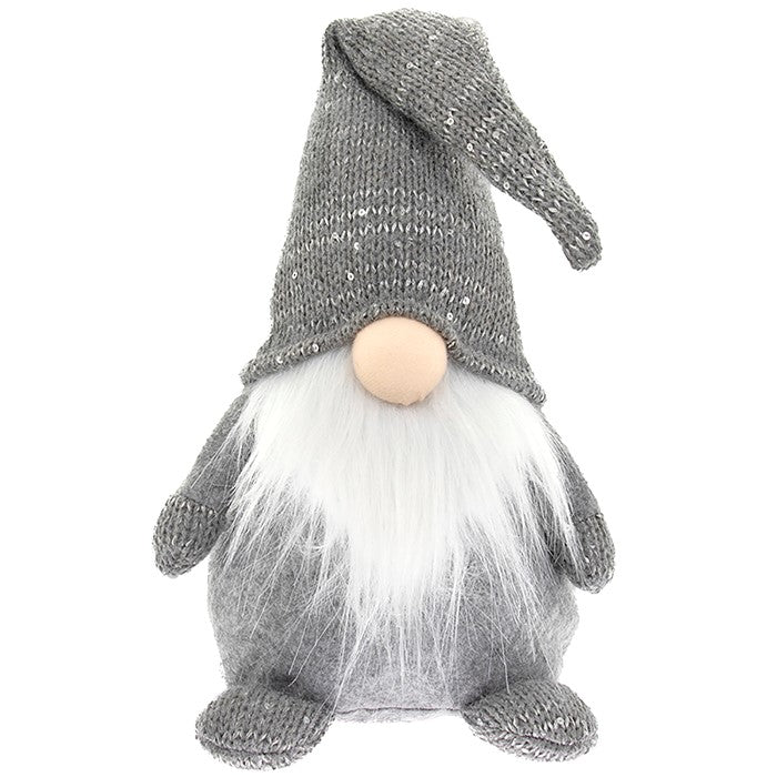 Christmas Decoration - Glow Nose Gonk 30cm - Grey