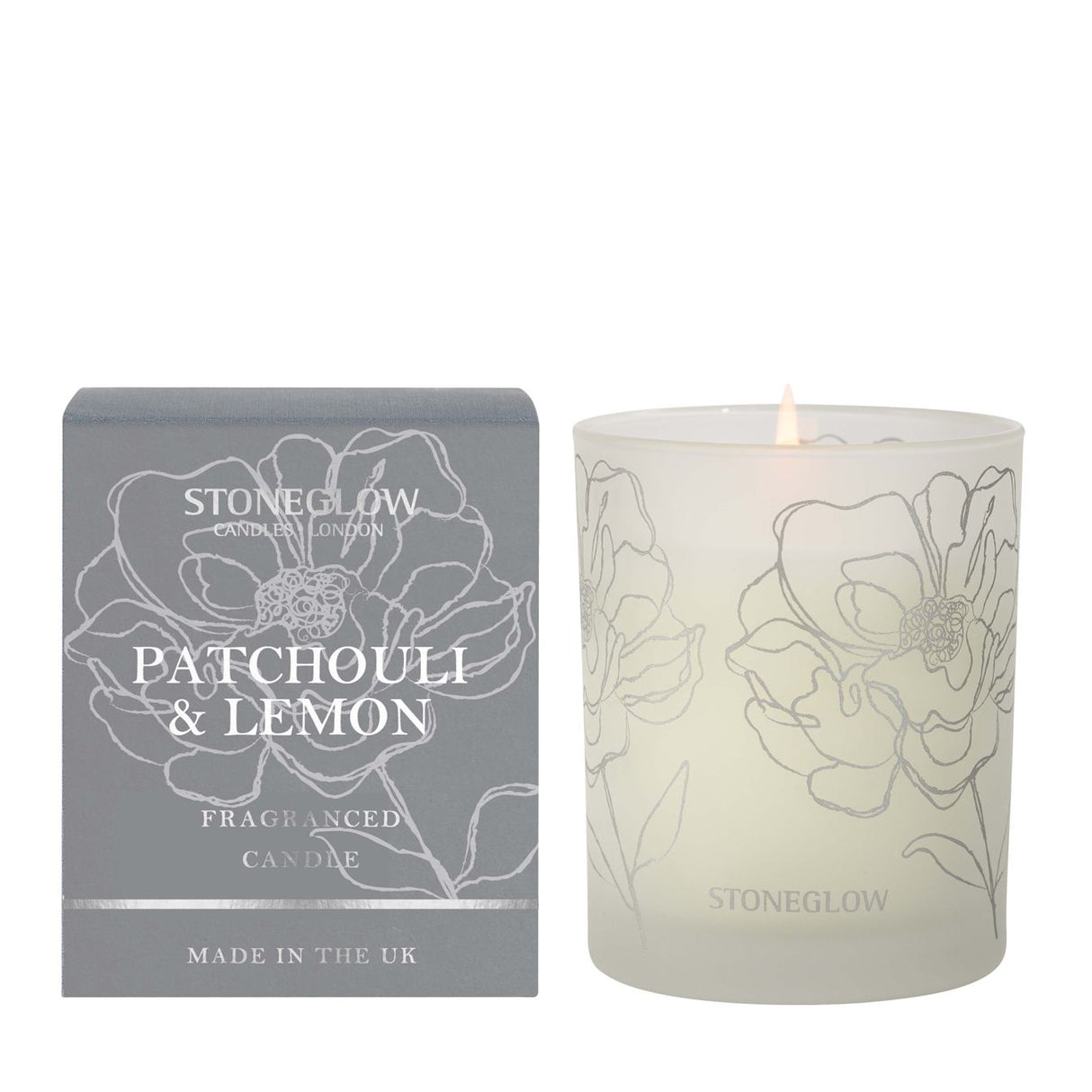 Stoneglow Candles Day Flower Tumbler Candle - Patchouli & Lemon