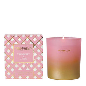 Stoneglow Candles Seasonal Tumbler Candle - Cranberry & Cassis