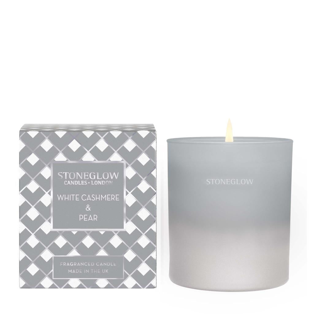 Stoneglow Candles Seasonal Tumbler Candle - White Cashmere & Pear