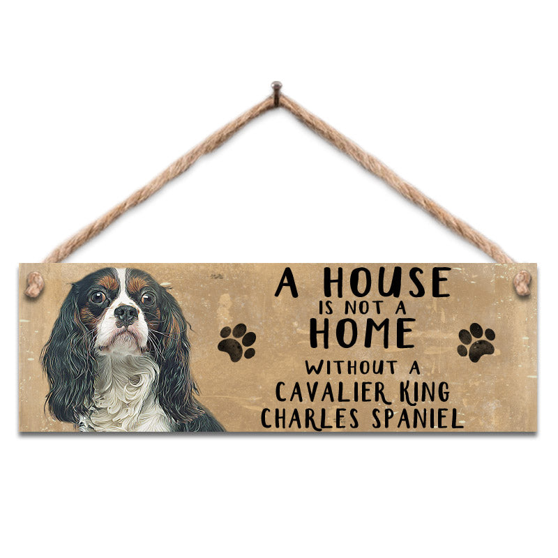 Wooden Sign - Cavalier King Charles Spaniel Dog