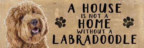 Wooden Sign - Labradoodle Dog