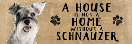Wooden Sign - Schnauzer Dog