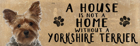 Wooden Sign - Yorkshire Terrier Dog