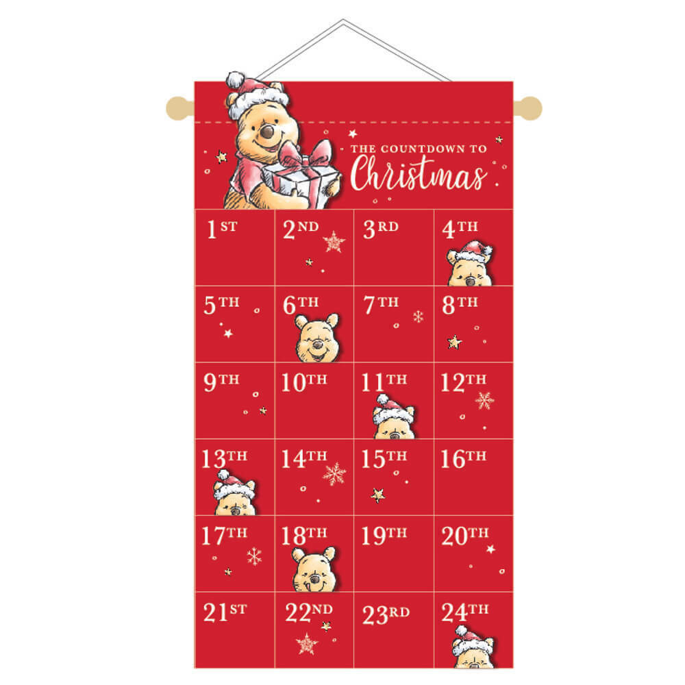 Disney Winnie the Pooh Fabric Advent Calendar - The Countdown to Christmas