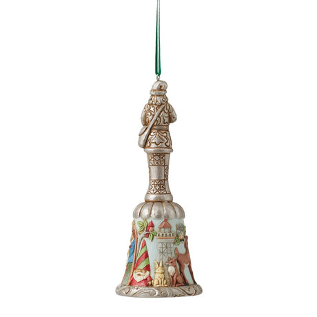 Heartwood Creek Hanging Ornament - 20th Anniversary Santa Through The Years Bell
