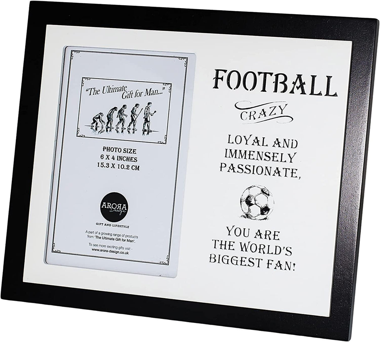 Ultimate Man Gift Photo Frame 4" x 6" - Football