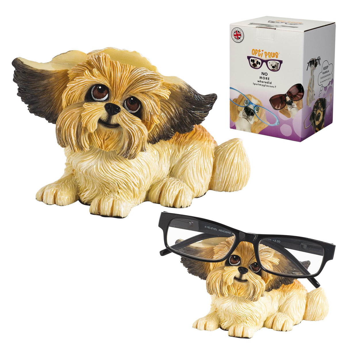 Optipaws Shih Tzu Dog Lying Glasses Holder