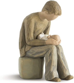 Dad & Baby Figurine