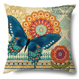 Butterfly Design Outdoor Waterproof Cushion Cover 45cm x 45cm