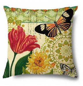 Butterfly Design Outdoor Waterproof Cushion Cover 45cm x 45cm