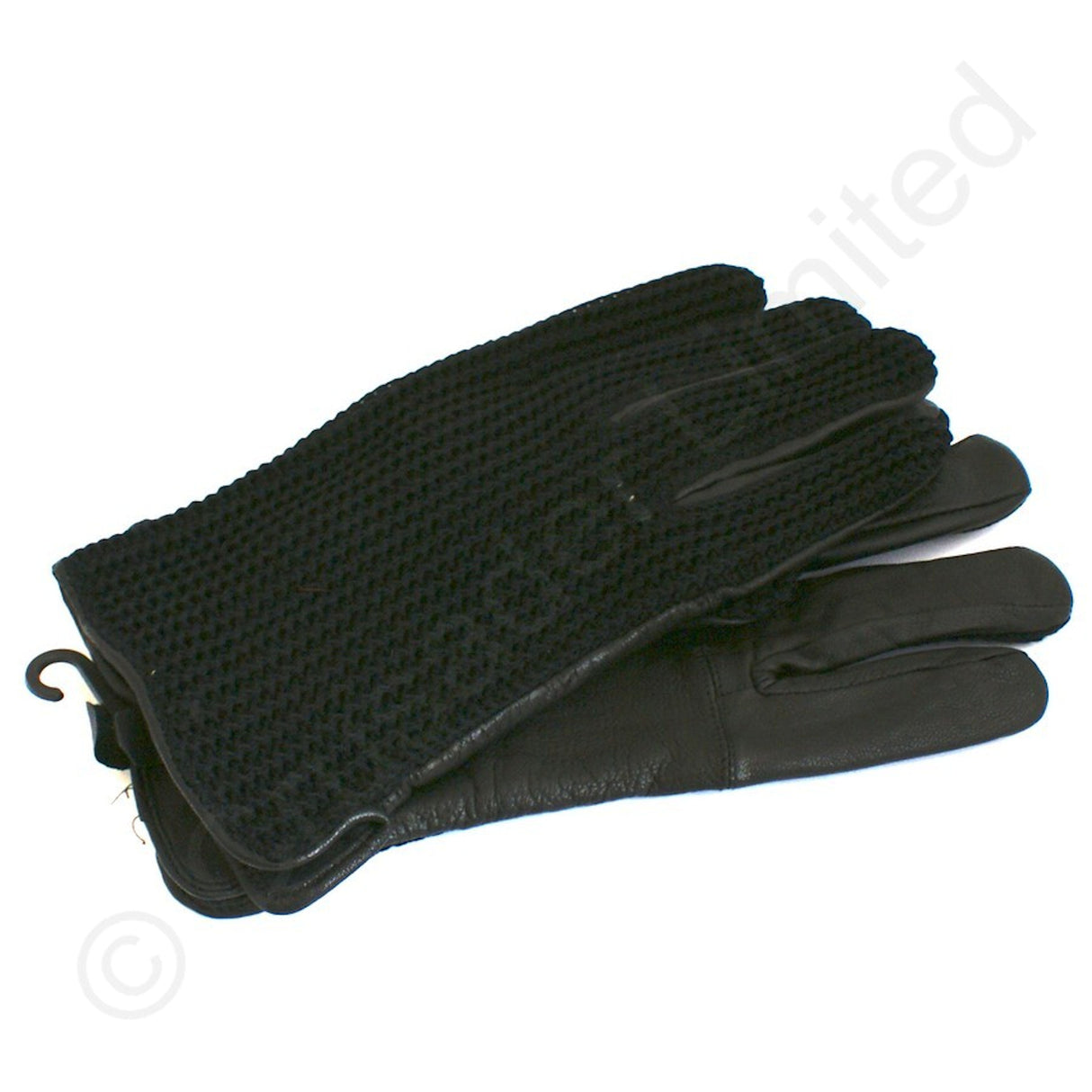 String Back Lambskin Gloves - Black (XLarge)