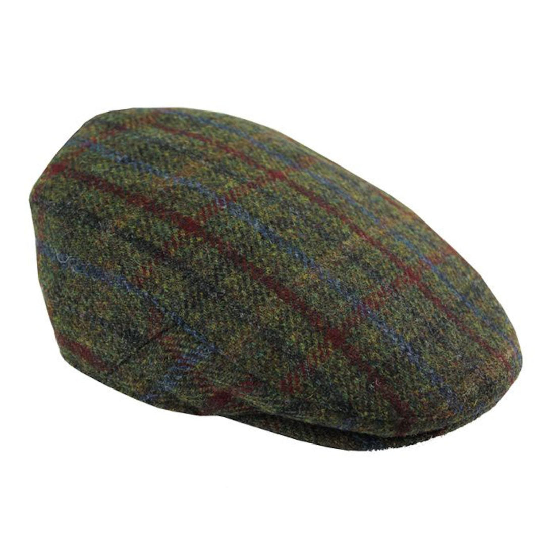 Harris Tweed Cap: Breanais Green (Small)