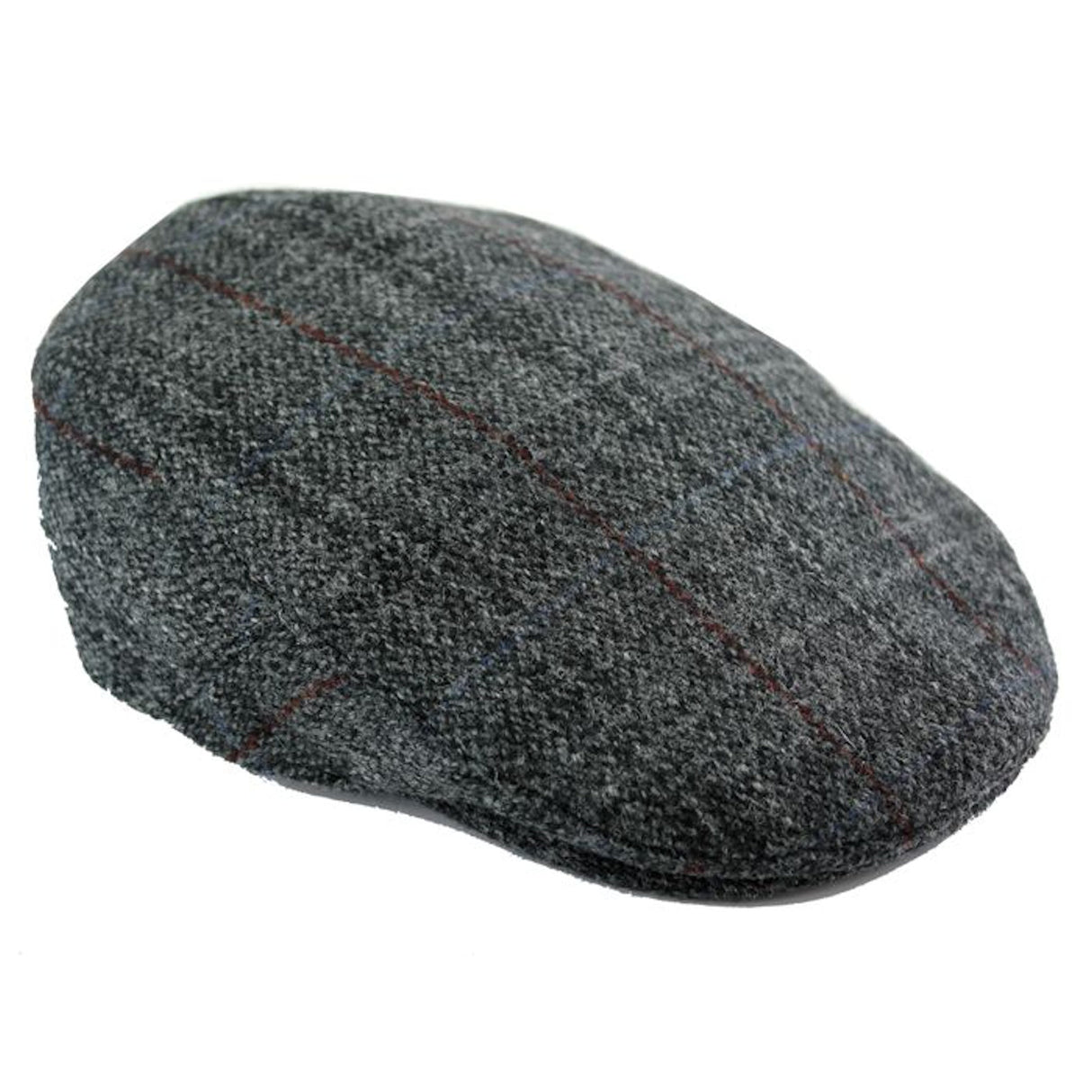 Harris Tweed Cap: Berneray Grey (Small)