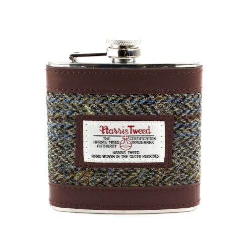 Harris Tweed Hip Flask: Carloway