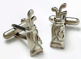 Golf Bag & Clubs Cufflinks