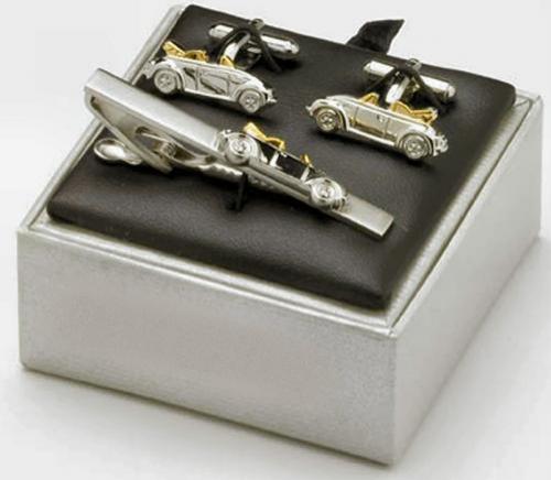 VW Beetle Car Cufflinks & Tie Bar Gift Set